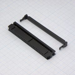 KLS1-204-50-B, розетка для наколки на плоский шлейф шаг 2.54мм