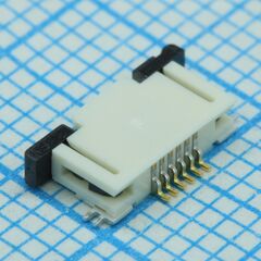 527450697, соединитель fpc 6 контактов шаг 0.5мм угловой smd лента на катушке