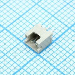 DF13-2P-1.25DSA, разъем типа провод-плата, 1.25 мм, 2 контакт(-ов), штыревой разъем монтаж в отверстие пакет