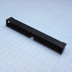 DS1013-50SSIB1-B-0, idc разъем, вилка на плату прямая двухрядная 50pin(2x25)., шаг 2.54мм