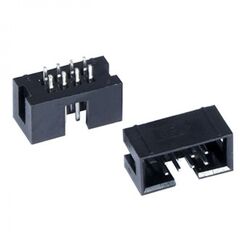 BH-08 (IDC-08MS), idc разъем, вилка на плату прямая двухрядная 8pin(2x4)., шаг 2.54мм