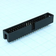 DS1013-40SSIB1-B-0, idc разъем, вилка на плату прямая двухрядная 40pin(2x20)., шаг 2.54мм