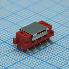 DS1015-06-08R6SR, розетка на плату idc micro match 8 контактов, шаг 2.54мм, smt
