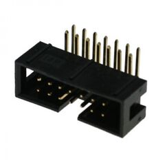 BH-14R (IDC-14MR), idc разъем, вилка на плату угловая двухрядная 14pin(2x7)., шаг 2.54мм