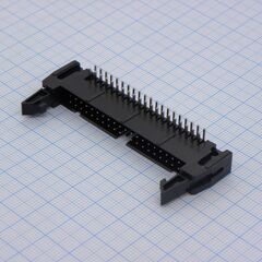 DS1011-40RBSiB7-B, вилка на плату, угловой монтаж 40pin(2х20), шаг 2.54мм