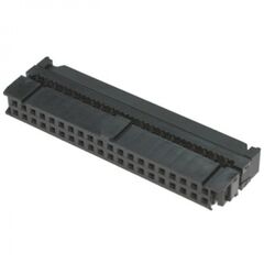 KLS1-204-40-B, idc разъем, розетка на плоский шлейф 40pin(2x20), шаг 2.54мм