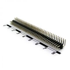 PLD2 2X40R PITCH 2.00 MM, разъем штыревой двухрядный угловой 80 контактов, шаг 2,00мм