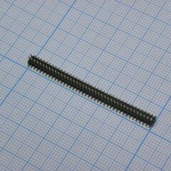 KLS1-207C-2-80-SMD, штыревой соединитель, 2х40 шаг 1,27мм. двухрядный