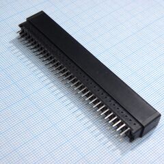 KLS1-603C-62-S, слот 62 контакта, 2,54мм. 3а для монтажа на плату