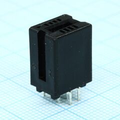 SL-1.27-008, слот 8 контактов, 1.27мм. 3а для монтажа на плату