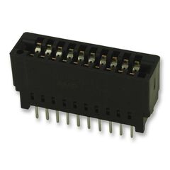 5-5530843-0, разъем card edge skt 20 контактов 2.54мм монтаж в отверстие