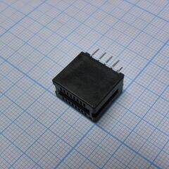 SL-1.27-016, слот 16 контактов, 1.27мм. 3а для монтажа на плату