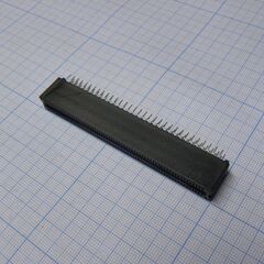 SL-1.27-128, слот 128 контактов, 1.27мм. 3а для монтажа на плату