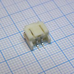 S2B-PH-SM4-TB (LF)(SN), разъем штыревой 2pin, однорядный, боковой, шаг 2мм smd