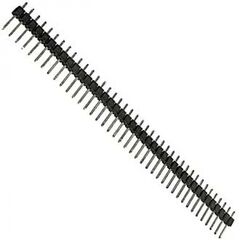 PLS-40 TIN (ЛУЖЕНЫЙ), pls разъем, вилка на плату однорядная прямая 40pin(1x40), шаг 2.54мм