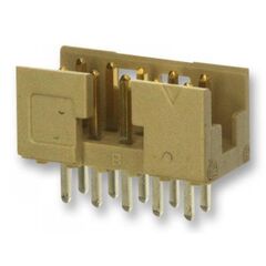 98414-G06-06LF, соединитель защищенный (4 стороны) 6 контакт(-ов) 2мм луженый прямой монтаж в отверстие серия minitek® пакет