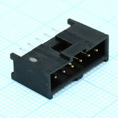 901361206, разъем закрытый 6 контактов шаг 2.54мм монтаж в отверстие лоток