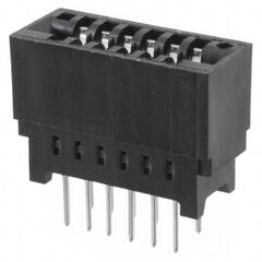 7-5530843-5, разъем card edge skt 12 контактов 2.54мм монтаж в отверстие туба