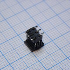 DS1025-08-2X03P8BSRX1-B, вилка штыревая 2.0 мм на плату 2*3