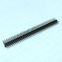 KLS1-207-2-80-R, pld разъем, вилка на плату двухрядная угловая 80pin(2x40), шаг 2.54мм