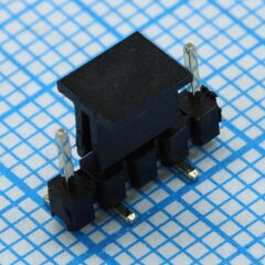DS1025-03-1X5P8BS12SR-B, соединитель штыревой, вилка на плату для smd монтажа 1х5 контактов шаг 2,0мм вертикальный