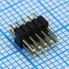 DS1031-06-2X5P8BV41-3A, вилка штыревая 1.27 мм на плату, 2x5