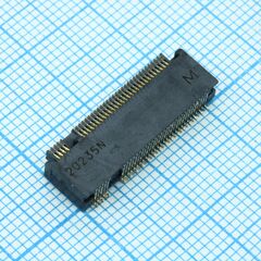 1-2199230-6, разъем mini card 67 контактов шаг 0.5мм угловой для поверхностного монтажа лента на катушке