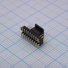 DS1031-08-2X10P8BS42SR-3A, вилка штыревая 1.27 мм на плату, 2x10