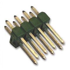 826925-4, соединитель незащищенный 8 контакт(-ов) 2.54мм луженый прямой монтаж в отверстие коробка