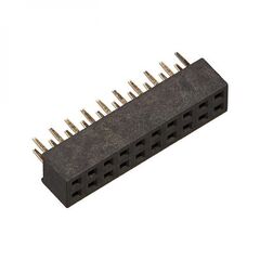 DS1026-05-2X10S8BV, гнездо на плату 2x10 конт., шаг 2.00мм, высота 4.3мм, позолоч