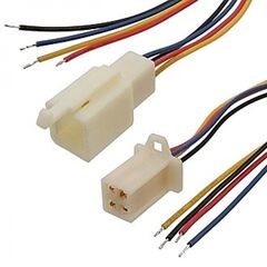 1009 AWG24 4X2.8 5MM L=300MM RBYB, комплект межплатного кабеля питания, серия 1009, awg24, 4x2,85 мм, 0.3 м, rbyb