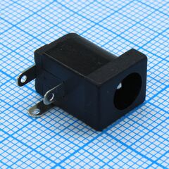 L-KLS1-DC-005A-2.0, разъем приборный dc 6.3х2.1 (розетка реверсная) под пайку