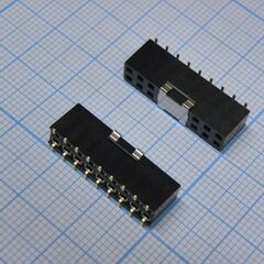 PBD-18 (2X09) smd, гнездо на плату 2.54мм