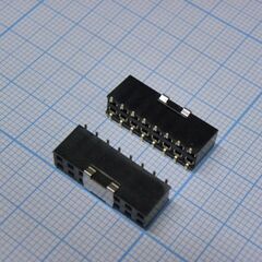 PBD-16 (2X08) smd, гнездо на плату 2.54мм