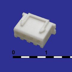 H-04 PITCH 2.54MM +TERMINAL, разъем питания низковольтный розетка 2.54 мм, 4 контакта