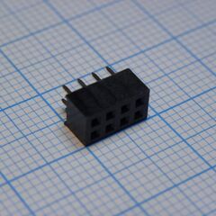 DS1026-05-2X4S8BV, гнездо на плату 2x4 конт., шаг 2.00мм, высота 4.3мм, позолоч