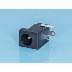 DJK-02A, разъем питания штыревой 2,1мм, вилка на плату
