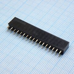 DS1023-2X17S21, гнездо на плату 2х17 конт., шаг 2.54мм, высота 8.5мм