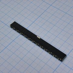 PBS-25 smd, гнездо на плату smd (шаг 2.54 мм) 25 контактов