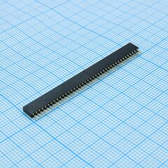 DS1065-01-1X40S8BV, разъем штыревой 1х40 контактов, шаг 1.27мм, высота 4.40мм