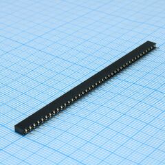 DS1026-01-1X40S8BV, гнездо на плату 1x40 конт., шаг 2.00мм, высота 4.3мм, позолоч