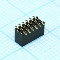 DS1065-05-2X6S8BSXB, гнездо на плату 2х6 контактов, шаг 1.27мм, smt, высота 4.40мм