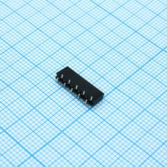 DS1065-02-1X10S8BS1, гнездо на плату 1x10 контактов, шаг 1,27мм, smt, высота 4.40мм, тип b1