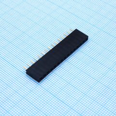 DS1023-1X15S21, гнездо на плату 1х15 конт., шаг 2.54мм, высота 8.5мм