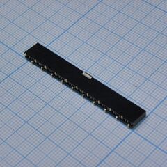 PBS-20 smd, гнездо на плату smd (шаг 2.54 мм) 20 контактов