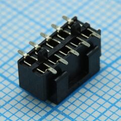 DS1026-09-2X5S8BSSRS, гнездо на плату 2 ряда по 5 контактов шаг 2мм smd
