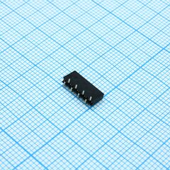 DS1065-02-1X8S8BS1, гнездо на плату 1x8 контактов, шаг 1,27мм, smt, высота 4.40мм, тип b1