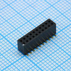 DS1065-05-2X10S8BSXB, гнездо на плату 2х10 контактов, шаг 1.27мм, smt, высота 4.40мм