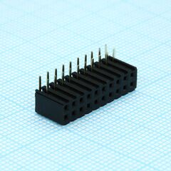 DS1026-13-2X10S8BR, гнездо на плату 2 ряда по 10 контактов угловое шаг 2мм