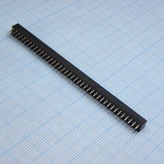 DS1026-05-2X40S8BV, гнездо на плату 2x40 конт., шаг 2.00мм, высота 4.3мм, позолоч
